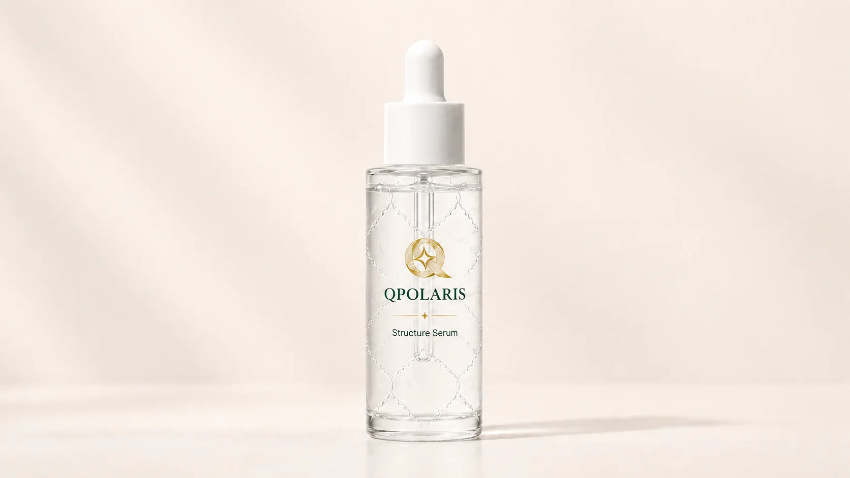 Qpolarisコアラインの第2ステップ、ストラクチャーセラムのパックショットコンセプト